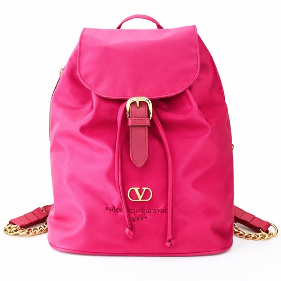 VALENTINO GARAVANI Nylon Backpack Pink Vintage